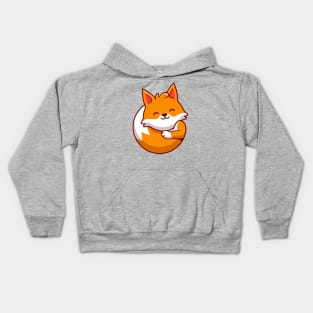 Cute Fox Cartoon Kids Hoodie